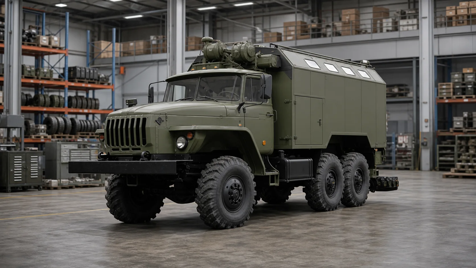 MRS-AM1 mobile workshop on URAL chassis